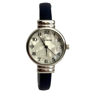 Olivia Pratt Faux Leather Thin Bangle Women Watch - 1 of 3
