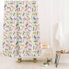 Megan Galante Leopard Rainbows Shower Curtain - Deny Designs: Abstract Pattern, Microfiber, Machine Washable - 2 of 2