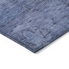 Denim Blue And Sky Blue Patchwork Washable Indoor Outdoor Area Rug - 4 of 4