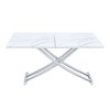 Sapphtopaz Modern Multifunctional Lift Coffee Table with Metal Adjustable Height Legs Dining Table with Extendable Top for Living Room - 2 of 4