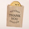 Big Dot of Happiness Rustic Leaves Thank You Kraft Brown Paper Treat Bags, Party Individual Greaseproof Paper Sandwich Cookie Bags - 25 Count - 2 of 4