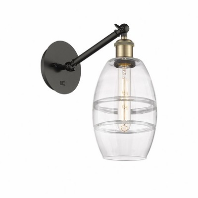 Vaz - 1 Light Arm Adjusts Up and Down Wall Sconce In Industrial Style-8.13 Inches Tall and 5.88 Inches Wide