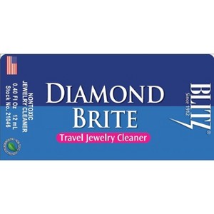 Blitz Gem & Jewelry Cleaner – Diamond Brite Travel Size Jewelry Cleaning Solution – 0.4 oz - 1 of 4
