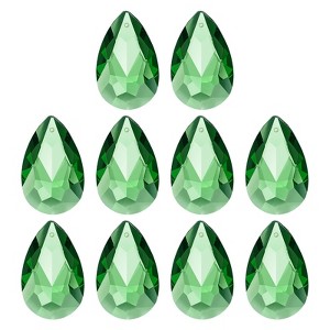 Unique Bargains DIY Hanging Grid K9 Crystal Pendant Oval beads 1.5" 10 Pcs - 1 of 4