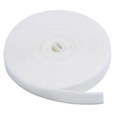 Monoprice 2-Pack Hook & Loop Fastening Tape 5 yard/roll, 0.75-inch - White