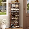 Tree City - Wide 7-Tier 45'' Double Row Wooden Shoe Rack for Entryway & Closet ¨C Holds 14¨C20 Pairs - 2 of 4