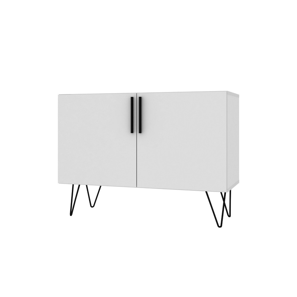 Nolita Double Side Cabinet with 4 Shelves  - Manhattan Comfort