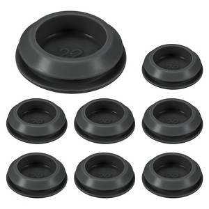 Unique Bargains Silicone Durable Waterproof Shock Absorption Mechanical Fasteners Black - 1 of 4