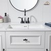 CASAINC 4 in. Centerset Double Handle Bathroom Faucet with 360° Swivel Spout, Stainless Steel Pop-up Drain in Oil Rubbed Bronze - 3 of 4