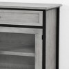 2 Door Wood and Metal Cabinet - StyleCraft: Mango Veneer, Industrial Accent Storage, No Assembly Required - 4 of 4