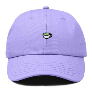 Dalix Lil Matcha Embroidered Cotton Summer Outdoor Baseball Cap Dad Hat Womens - 1 of 4