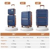 Kumasinova Hardshell PP Luggage Set of 4,Lightweight&Durable Spinner Suitcases with TSA Lock,Impact-Resistant Luggage,14/20/24/28" - 3 of 4