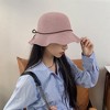 Anna-Kaci Women's Foldable Crocheted Bucket Hat with Bow Accent - 4 of 4