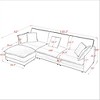 TIRAMISUBEST Cloud Couch Sectional L Shaped Sofa with Storage Ottoman Convertible Lounge Breathable Fabric Sofa Oversized 4 Seat Couch - 3 of 4