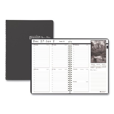 House of Doolittle Weekly Planner with Black and White Photos 11 x 8.5 Black 2022 217102