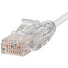 Monoprice Cat6 Ethernet Patch Cable - 30 feet - White | Snagless RJ45 Stranded 550MHz UTP CMR Riser Rated Pure Bare Copper Wire 28AWG - SlimRun Series - 3 of 4