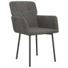 vidaXL Dining Chairs, 2 Pcs, Dark Gray Velvet - 2 of 4
