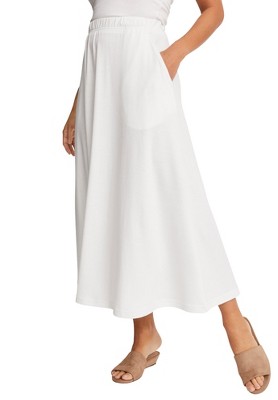 Jessica London Women's Plus Size Soft Ease Midi Skirt