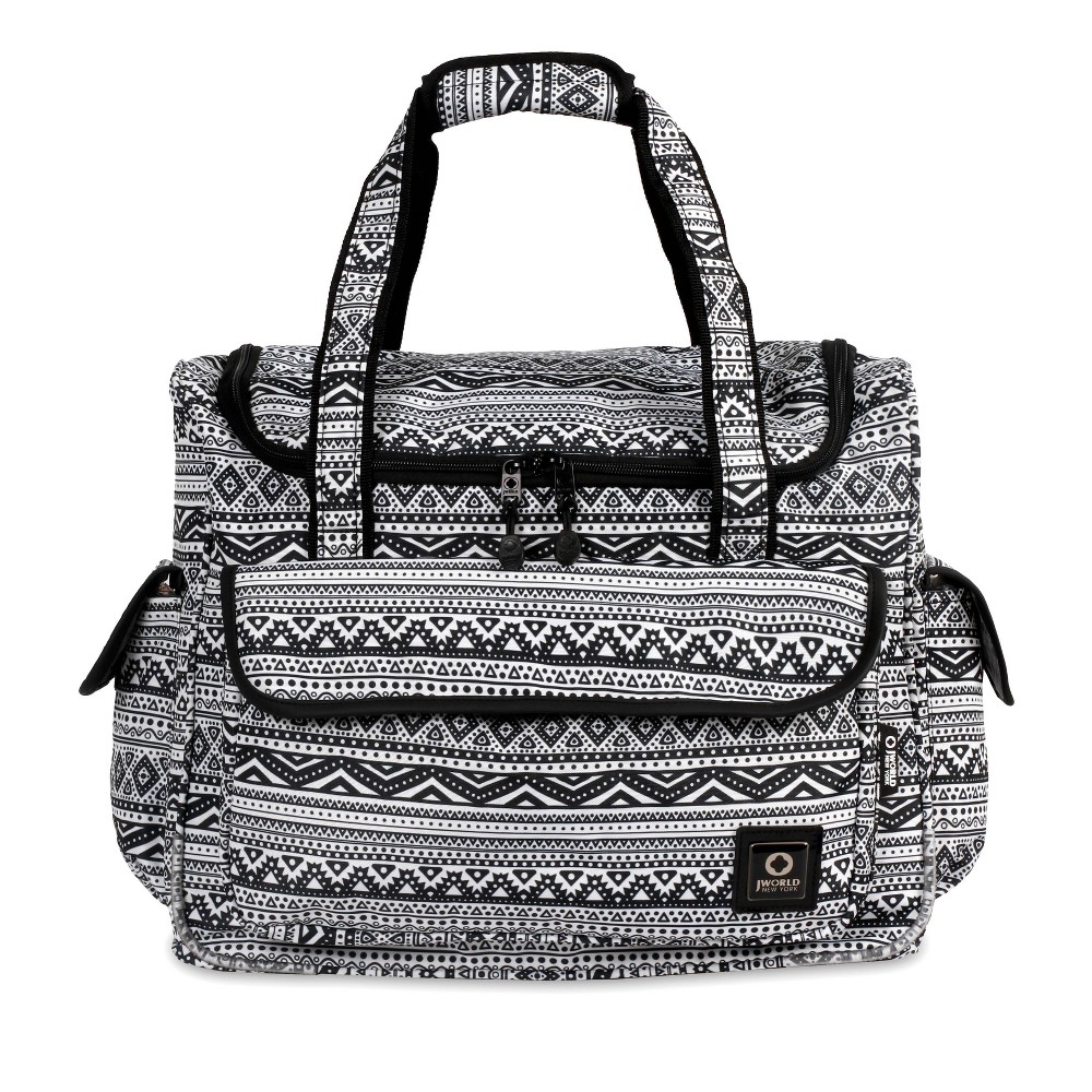 Photos - Travel Accessory J World Donna 34.5L Rolling Duffel Bag - Geometric