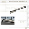 PAGED Awning Retractable Door Awnings with Hand Crank, Adjustable Protection for Balcony, Backyard - 4 of 4