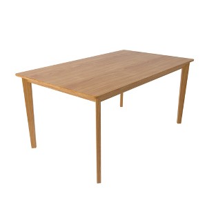 Gulches W-395 Scandinavian Rectangular Dining Table, Original Wood Colour Solid Wood, Multifunctional for Dining Room£¬ 45.28"x27.17"x29.92" - 1 of 4