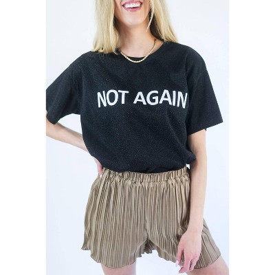 Women's Not Again Sparkle Tee - Listicle