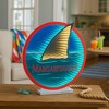 Margaritaville Shark Fin EkkoLight 16"H - 3 of 3