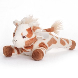 Bearington Baby Patches Plush Stuffed Animal Giraffe with Rattle, 8 inches - 1 of 4
