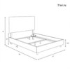 Skyline Furniture Empire Linen Upholstered Bed - 3 of 3