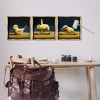 Stupell Industries Yoga Chick Trio Funny Farm Animals Black Framed Floater Canvas Wall Art - 2 of 4