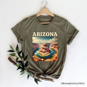 Scenic Arizona State Desert Canyon Vintage T-Shirt, Horseshoe Bend Tee and Southwest Nature Souvenir | OrnamentallyYou - 1 of 4