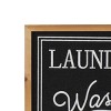 Farmhouse Linen Laundry Sign Wall Decor Set of 2 Black - Olivia & May: Vintage-Style, Fir Wood & MDF, Indoor Decor - image 3 of 4