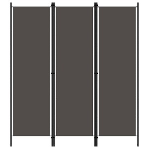 vidaXL 3-Panel Room Divider Anthracite 59.1"x70.9" - 1 of 1