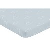 Sweet Jojo Designs Boy Baby Fitted Mini Crib Sheet Airplane Blue and White - 2 of 4
