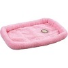 Slumber Pet High Pile Fleece Bumper-Style Crate Pet Bed - Baby Pink - 2 of 3