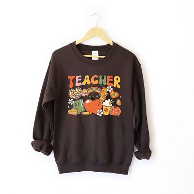Simply Sage Market Women's Graphic Sweatshirt Teacher Fall Collage