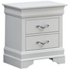 NicBex Classic Nightstand with 2 Drawers End table with Metal Handles Modern Bedside Table for Living Room, Bedroom, Study - 3 of 4