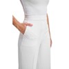 Lafidi Women’s High-Rise Cropped Pants – Straight Leg Business Casual Trousers with Slash Pockets and Elastic Back Waist - 3 of 4