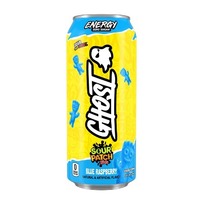 Ghost Energy Sour Patch Blue Ras Energy Drink - 16 fl oz Can