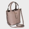 Mini Tulip Tote Handbag with Crossbody Strap - A New Day™ - 3 of 4