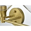 Elegant Lighting Gene 3 Light Satin Gold and Clear Glass Wall Sconce - 4 of 4