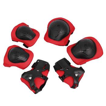 Unique Bargains Bicycle Roller Blading Wrist Elbow Knee Support Protector Guards Pads Brace 6 in 1 Set
