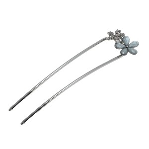 Unique Bargains Women's Butterflies Chignon Pin 1 Pc - 1 of 4