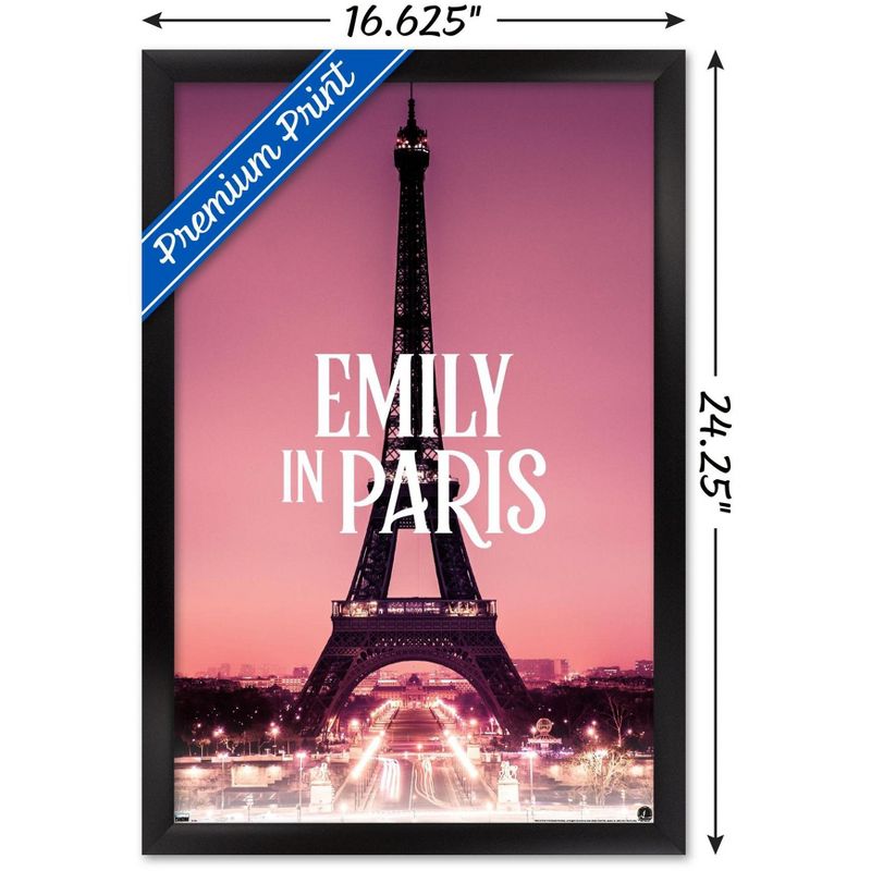Trends International Emily In Paris - Eiffel Tower Framed Wall Poster Prints, 3 of 7