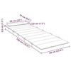 vidaXL Sun Lounger Cushion Beige Oxford fabric 70.9" x 23.6" x 1.6 - 3 of 4