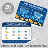 Big Dot of Happiness Hanukkah Menorah - 2-in-1 Chanukah Holiday Party Cards - Activity Duo Games - Set of 20 - 2 of 4