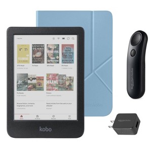 Kobo Clara Colour (Black) eReader with SleepCover & Black Remote Page Turner Bundle - 1 of 4