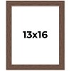 PosterPalooza | 13x16 Wide Barnwood Picture Frame, UV Acrylic, 6 Finishes - Grey, Brown, White, and Black - 2 of 4