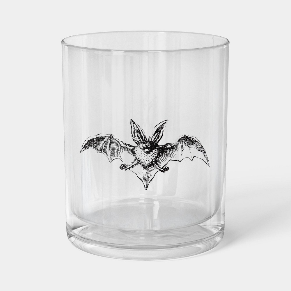 13.53 oz Glass Halloween Bat Decal Tumbler - Threshold™