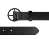 Elerevyo Women's Black Casual PU Leather Waist Belt with Buckle - 2 of 4
